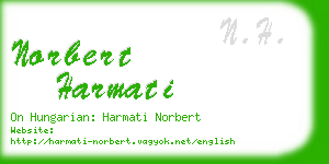 norbert harmati business card